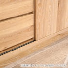 カウンター下やリビングにも使える薄型キャビネット(幅119.5cm WH) 13枚目画像