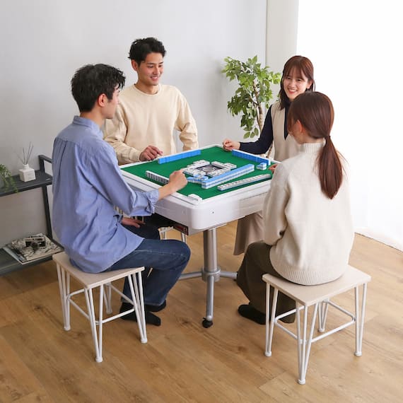 全自動麻雀卓 AMOS JP2 折畳脚セット 30ミリ(WH) 9枚目画像