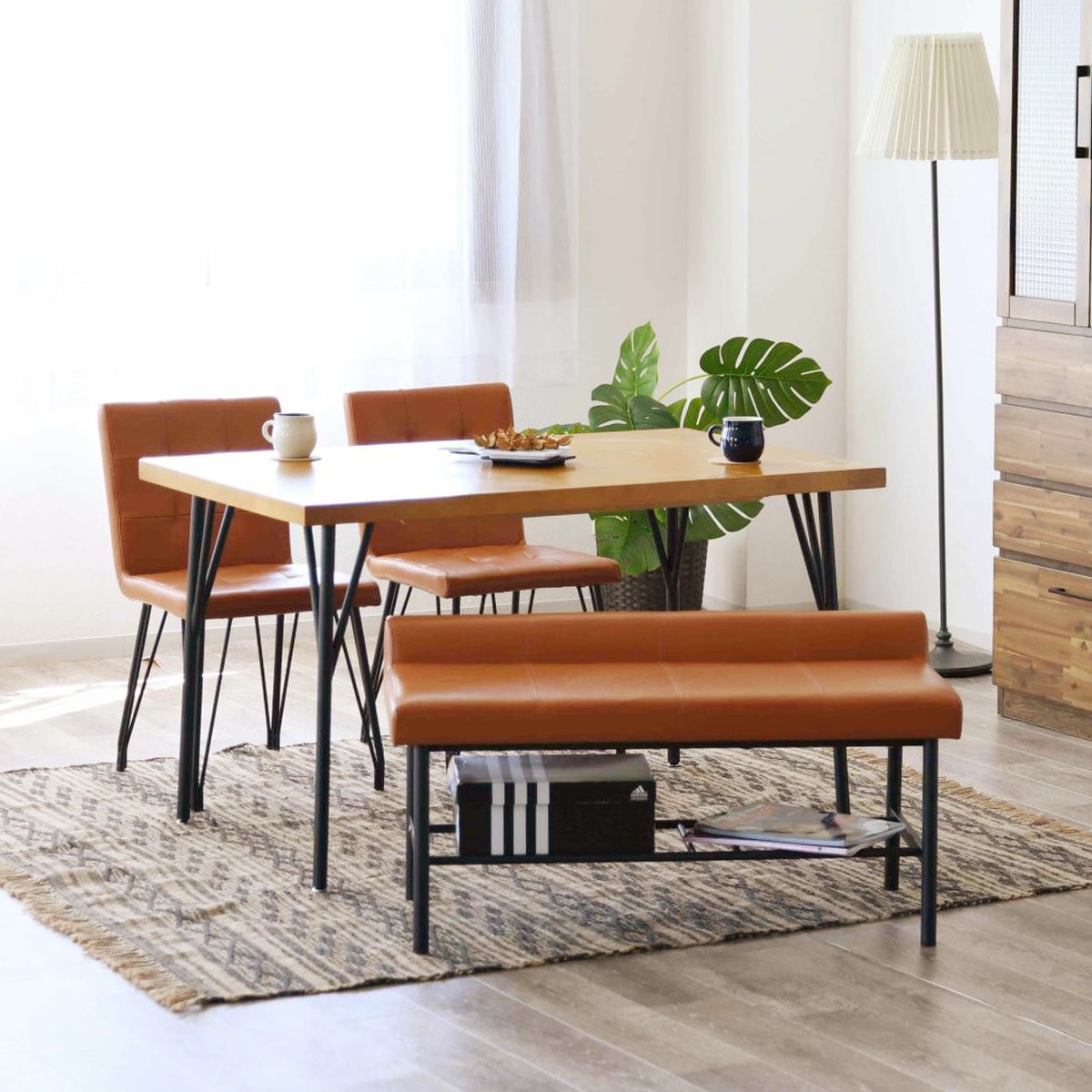 ヴィンテージ風 棚付きベンチ (CA) | ニトリネット【公式】 家具