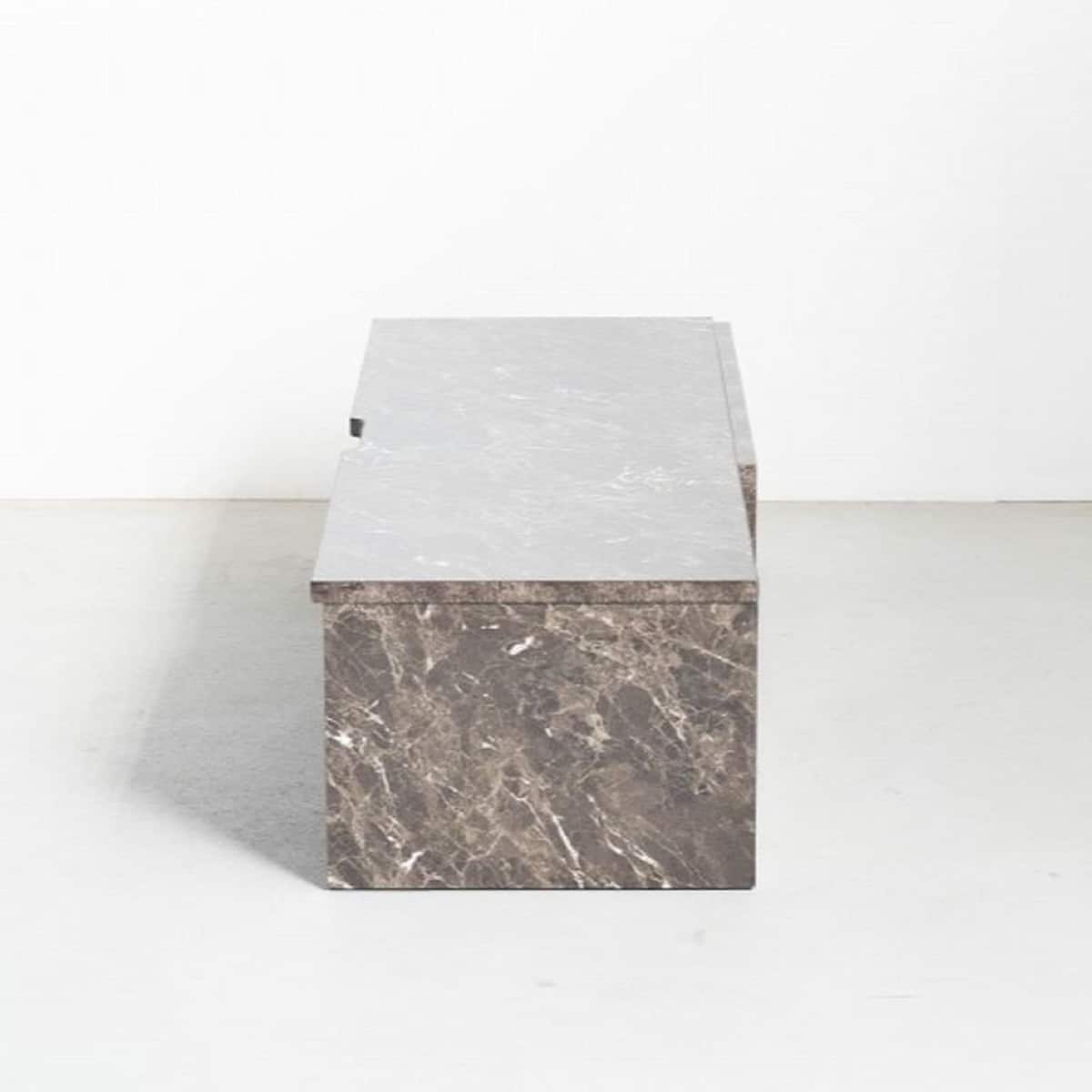 光沢のある大理石柄テレビボード (BK) | ニトリネット【公式】 家具