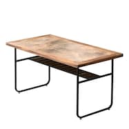 ヴィンテージ風 アカシア材ダイニングテーブル (幅135cm)