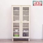大人可愛いキャビネット 扉タイプ(幅70cm WH) 1枚目画像