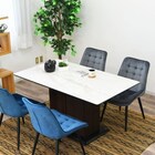 セラミック天板テーブル 収納付き (幅140cm WH) 1枚目画像