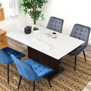 セラミック天板テーブル 収納付き (幅140cm)