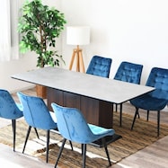 セラミック天板テーブル 収納付き (幅180cm)