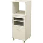 スリムレンジ台 レンジラック (幅45cm WH) 1枚目画像