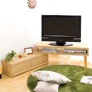 奥行き30cmの薄型伸長式テレビ台 幅105-196cm