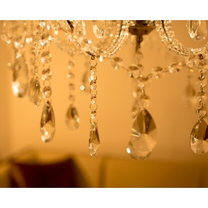 クリスタルガラスを贅沢に使用したクリスタルシャンデリア(5灯)通販 | ニトリネット【公式】 家具・インテリア通販
