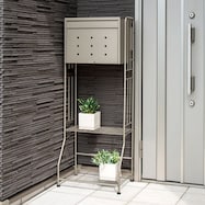 大型郵便ポストスタンド 置き型(チタングレー)