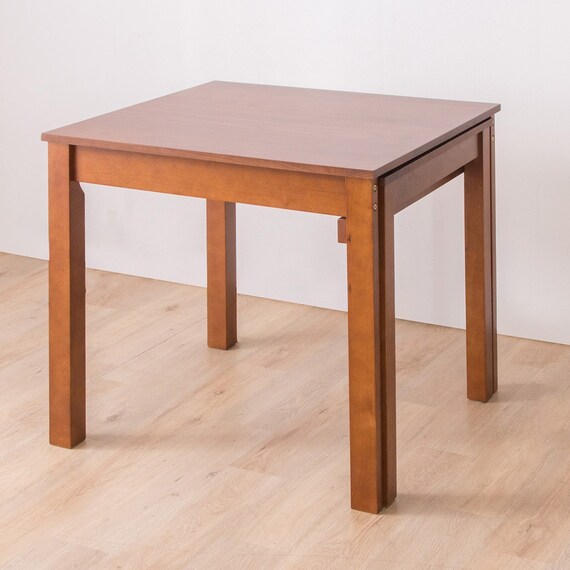 伸長式ダイニングテーブル (幅80-130cm LO DBR) 1枚目画像