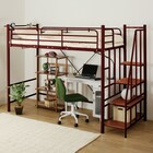 高さ2段階式階段付きロフトベッド(BR) 1枚目画像