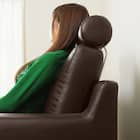 ヘッドレスト2個付き L型カウチソファ (DBR) 5枚目画像