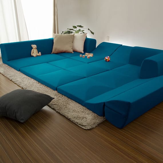 カバーリング座布団 ブルー(BL) 2枚目画像