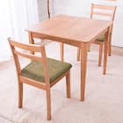 ダイニングテーブル3点セット (DT CLS 75×75cm NA/DC PRT NA) 1枚目画像