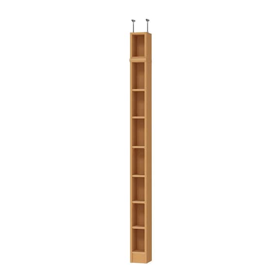 突っ張り棚付き 奥行19cm スリムタイプ【標準棚板】 (幅15-24cm×高さ201cm) 1枚目画像