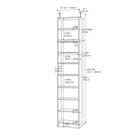 突っ張り棚付き 奥行31cm レギュラータイプ【標準棚板】 (幅30-44cm×高さ225cm) 2枚目画像