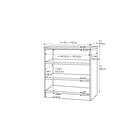 奥行40cm ミディアムディープタイプ【タフ棚板】 (幅60-70cm×高さ80cm) 2枚目画像