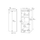 扉付き奥行40cm ミディアムディープタイプ【標準棚板】 (幅25-29cm×高さ80cm) 2枚目画像