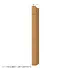 扉・突っ張り棚付き 奥行46cm ラージタイプ【標準棚板】 (幅15-24cm×高さ201cm) 1枚目画像