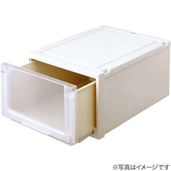 【ネット限定色】【奥行55cm】クローゼット用フィッツユニットケース (幅45cm×高さ20cm アイボリー) 12枚目画像