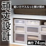 【奥行74cm】開閉がしやすいフィッツユニットケース(押入れ用)