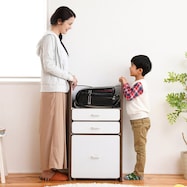 フチ回りがソフトなランドセルラック