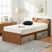 シングルこぼれ止め棚付きベッドフレーム(MBR)