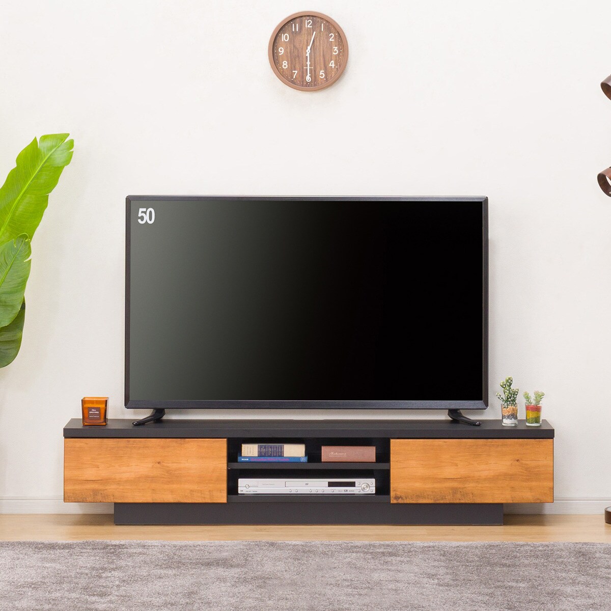 ニトリ　引き出し付きテレビボード ダークブラウン　ばら売り可能です　① ニトリ 引き出し付きテレビボード ダークブラウン ばら売り可能です ①