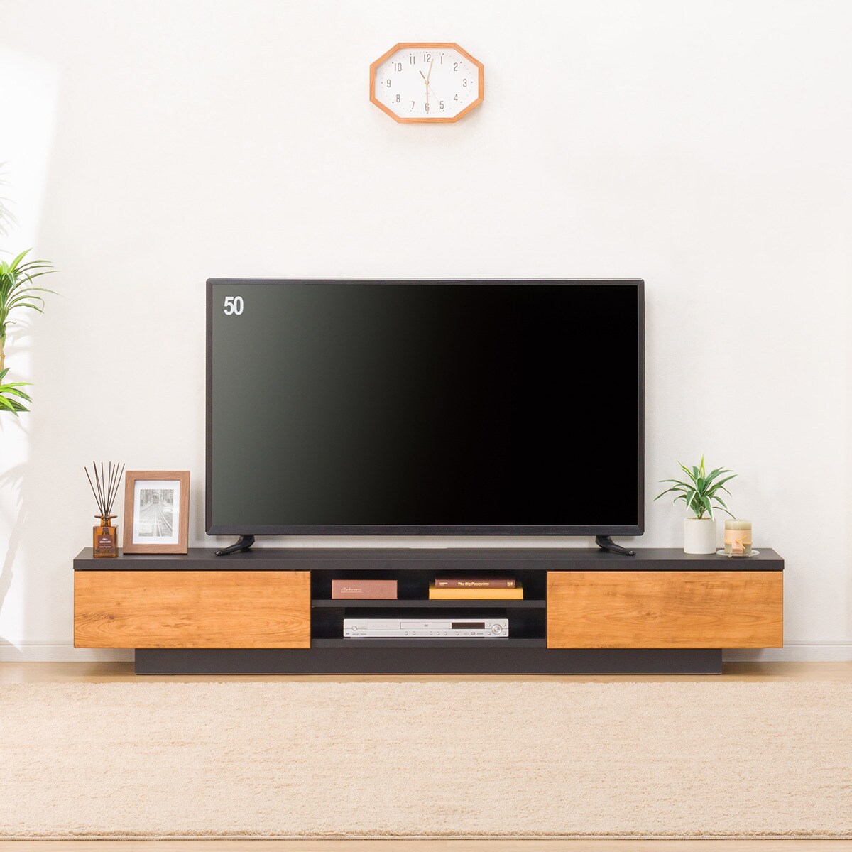 テレビボード (両引き出し 幅180cm MBR) | ニトリネット【公式】 家具