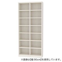 セミオーダーラック強化棚 奥行29cm (幅90×高さ198cm WH)