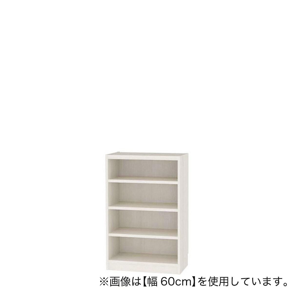 セミオーダーラック強化棚 奥行29cm (幅55×高さ90cm WH