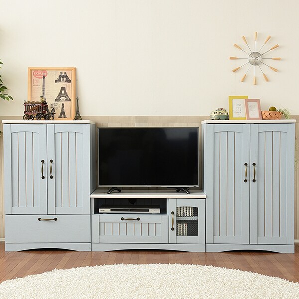ニトリ　フレンチカントリー　テレビボード　美品 楽天市場】フレンチカントリーテイストのフラップ式扉テレビ台