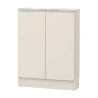 オーダーカウンター下収納 オープンタイプ 扉付き (幅60.4×奥行17.5×高さ70-89cm)