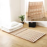 シングル 2つ折りヒノキすのこベッド