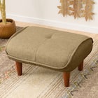 オットマンにもなるカジュアルスツール (BE) 1枚目画像