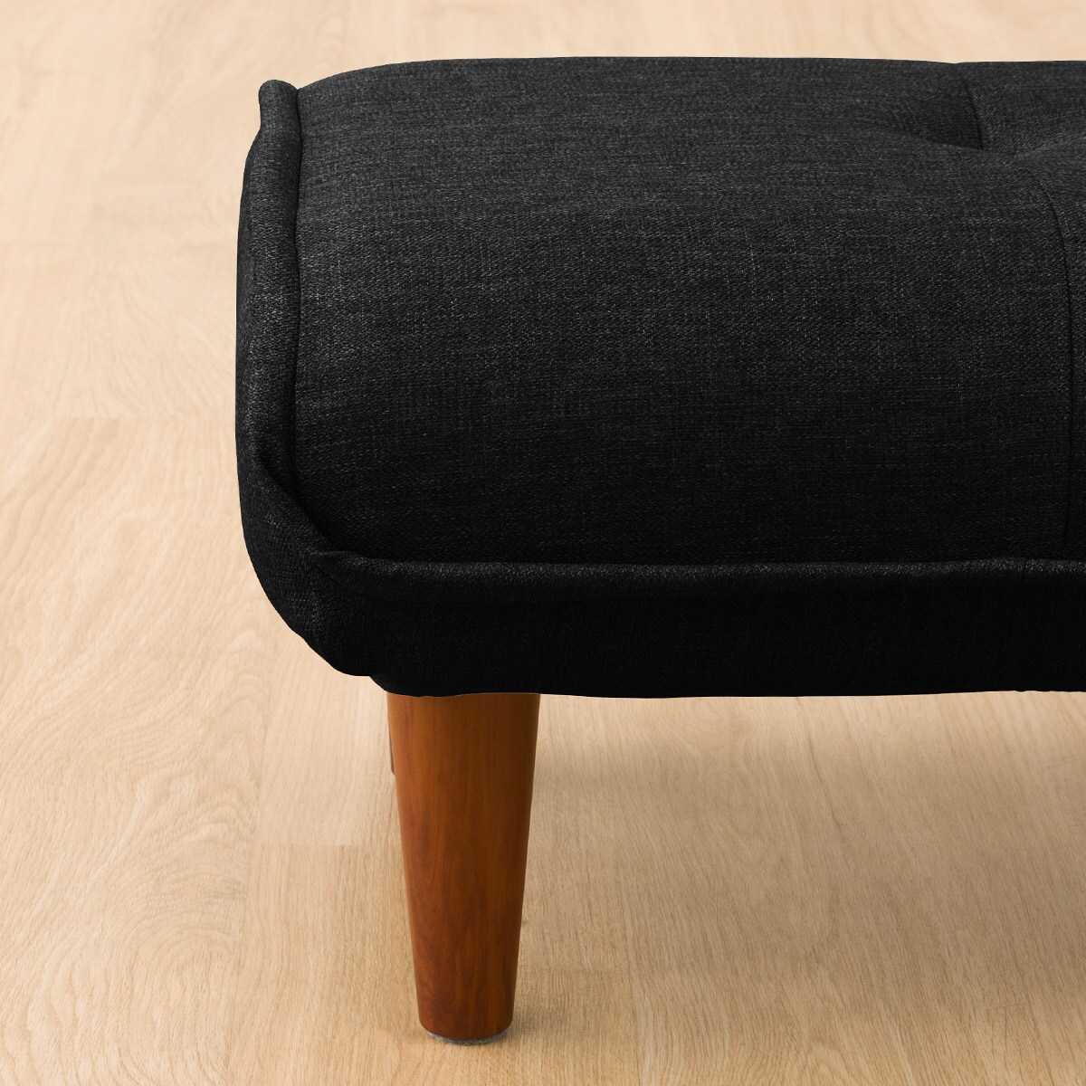 ニトリ　スツール　オットマン　黒　　木目　皮革　マーシャル　 パーソナルチェア ニトリ スツール オットマン 黒 木目 皮革 マーシャル パーソナルチェア