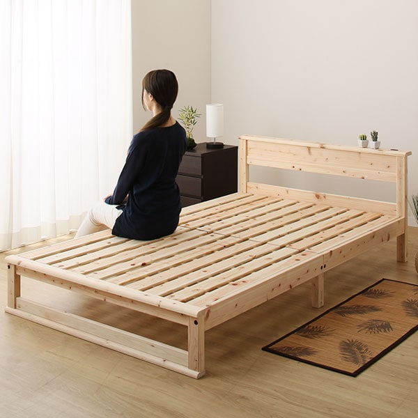 ニトリ 総ヒノキすのこベッド ダブル【定価 29,900円】 ニトリ ベッド ダブル 総檜すのこベッドフレーム(D) : ニトリ