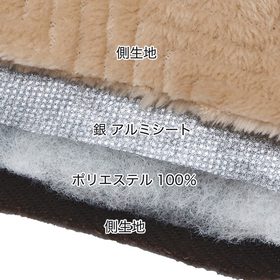 こたつ・こたつ布団セットピケN950(ウォールナット/ベージュ) 5枚目画像