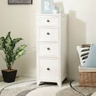 ホワイトシャビースリムチェスト(30 WH) 1枚目画像