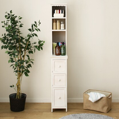 天然木隙間収納 棚付き 幅25cm Wh 通販 ニトリネット 公式 家具 インテリア通販