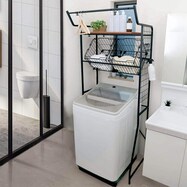 幅調整ができるカゴ付きランドリーラック【期間限定価格:11/28~1/5まで】