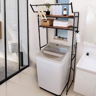 幅調整ができる棚2段タイプ ランドリーラック