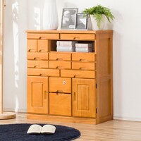 天然木リビングボード (幅70cm LBR)