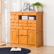 天然木リビングボード(FAX台) 幅70cm