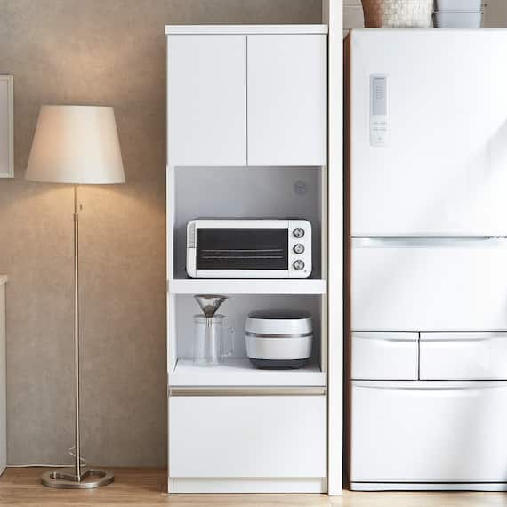 鏡面仕様レンジボード (幅59.5cm WH) 1枚目画像