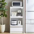 鏡面仕様レンジ台 (幅60cm WH) 1枚目画像