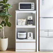 鏡面仕様レンジ台(幅60cm)【期間限定価格:11/27~1/5まで】