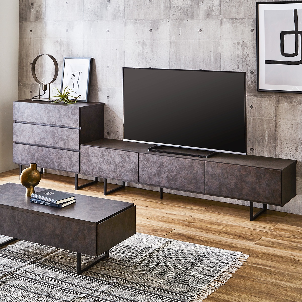 NathAeal◆引き出し家具 Amazon.co.jp: 天然木鍵付きチェスト 隠し収納付き (ライトブラウン