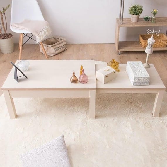 幅が自在に変えられる伸長式テーブル(幅80-140cm RP WW) 1枚目画像