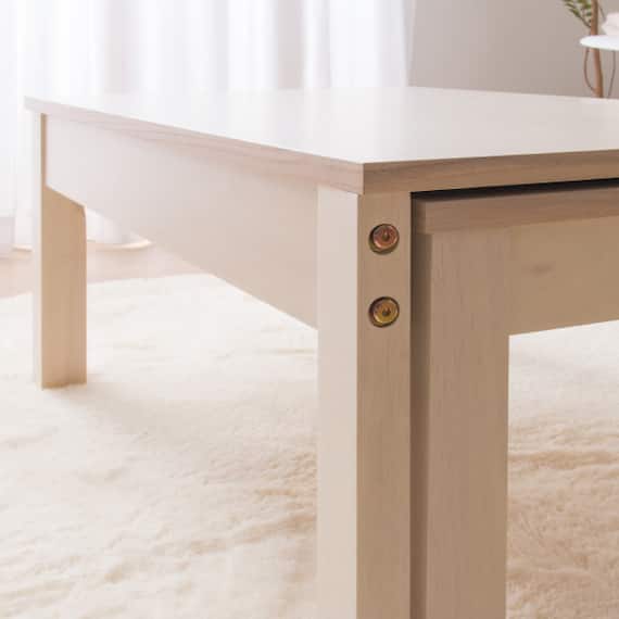 幅が自在に変えられる伸長式テーブル(幅80-140cm RP WW) 7枚目画像